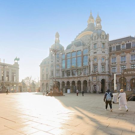 Studio In City Center With Terrace, Netflix - Wifi Antwerpen Buitenkant foto